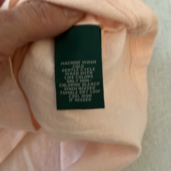 🍄Lauren Jeans Co Pink Ruffle Neck Top (S) - Picture 4 of 8